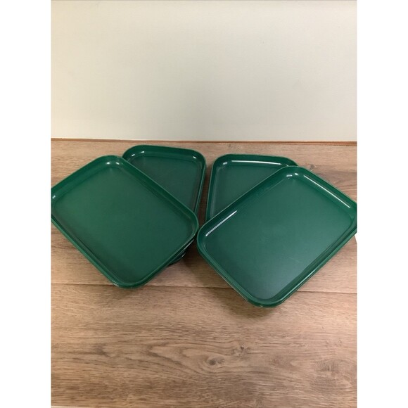 Tupperware Rectangular Luncheon Plates Trays 11" X 7" set Of 4 / 22225C-2 - Picture 1 of 7